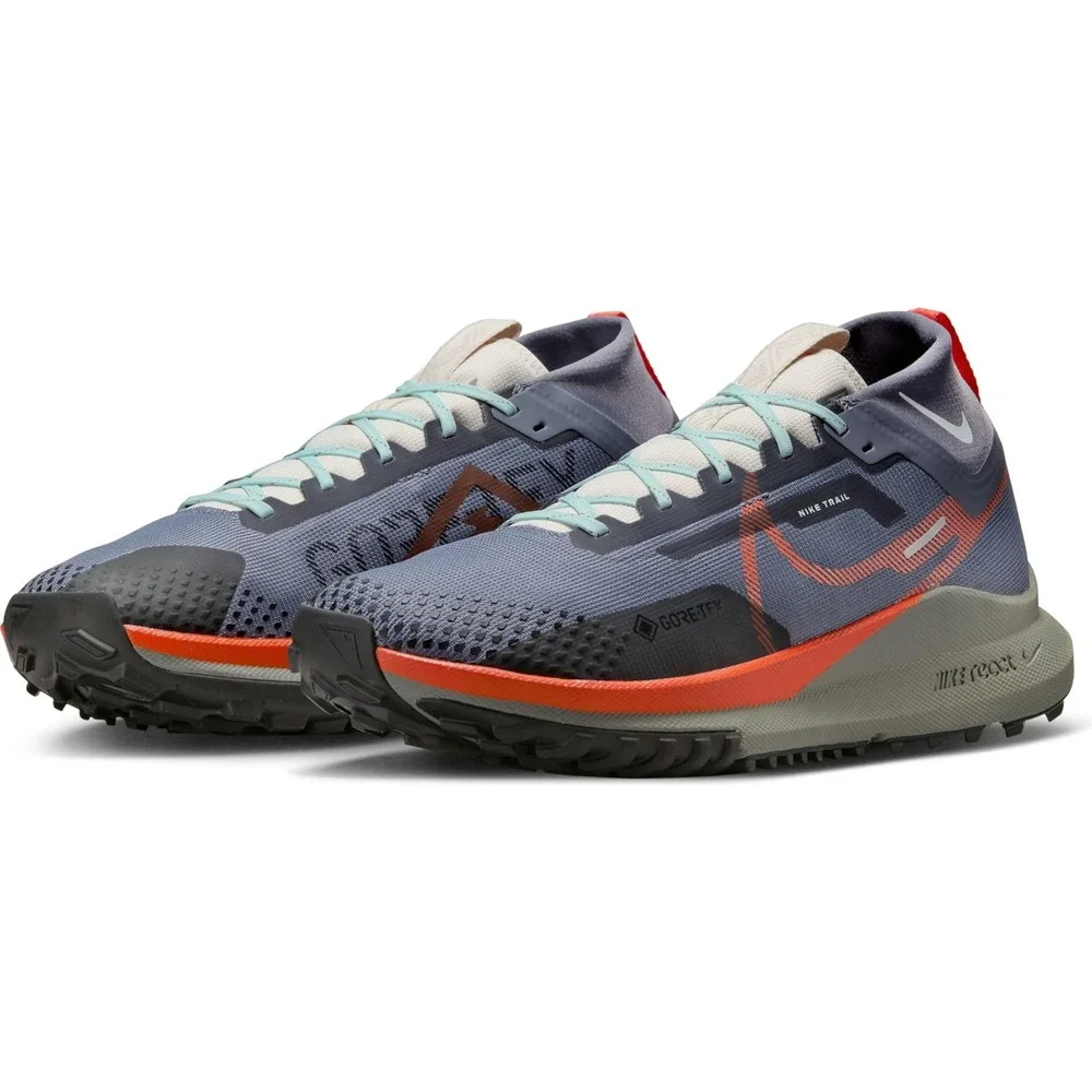 Nike Pegasus Trail 4 GORE-TEX Mens Running Shoes Blue Orange DJ7926-002